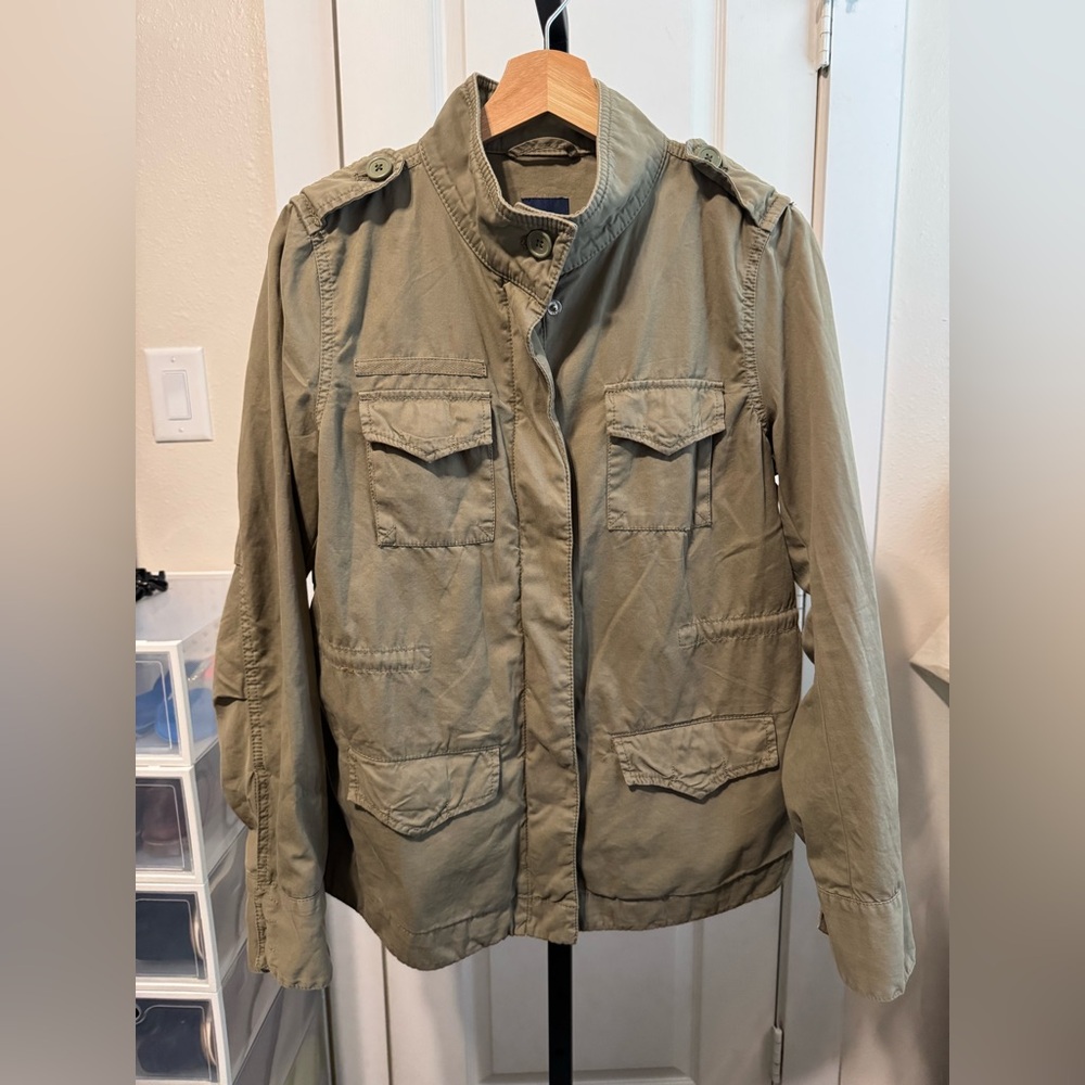 Vintage Gap Military Field Utility Jacket Army Green Size Medium